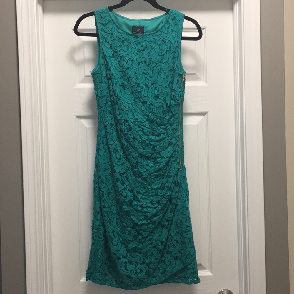 Green Adrianna Pappell dress